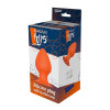 Оранжевая анальная пробка Plug With Suction Cup - 11,6 см.