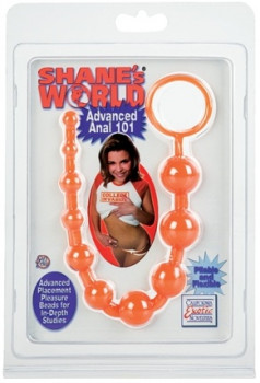 Цепочка для анальной стимуляции оранжевая Shanes World
