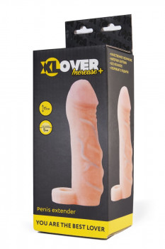 Удлиняющая насадка Xlover Increase+ с кольцом для фиксации - 15 см.