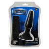 Чёрная вибропробка Menzstuff 5Inch Slim Intruder Butt Plug - 13 см.