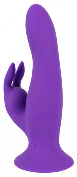Фиолетовый силиконовый вибратор типа rabbit Pure Lilac Vibes Rabbit - 18 см.