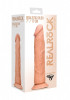 Телесная поясная насадка с трусиками Realistic Dildo - 20 см.