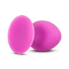Розовая анальная пробка Luxe Rump Rimmer Small - 7,6 см.