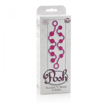 Две анальные цепочки различного рельефа Posh Silicone 