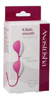 Розовые вагинальные шарики К-Balls smooth