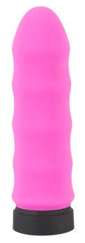 Розовый мини-вибратор Power Vibe Wavy - 9,7 см.
