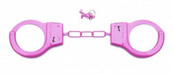 Розовые металлические наручники Shots Toys Pink