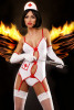 Костюм медсестры Sexy Nurse, белый с красным