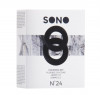 Набор чёрных эрекционных колец Sono №24