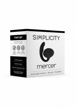 Чёрный анальный вибростимулятор Mercer Anal Bullet Vibrator