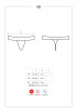 Очаровательные трусики-стринги с кружевом, черный
