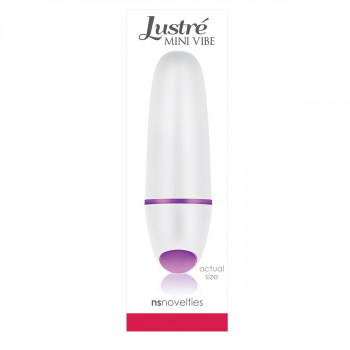 Белый миниатюрный вибратор Lustre