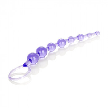 Фиолетовая анальная цепочка Shane's World Anal 101 Intro Beads - 21 см.