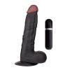 Чёрный вибромассажёр Bigstuff 8.5Inch Black - 22 см.