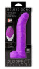 Фиолетовый вибратор на присоске Purrfect Silicone Deluxe Remote Vibe 8IN - 20 см.