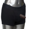 Чернокожий фаллоимитатор для ношения Packer Gear Ultra-Soft Silicone Stp Packer