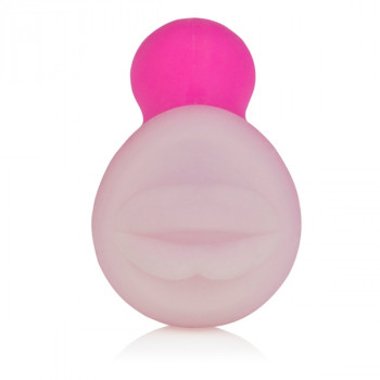 Массажер розового цвета со съемной насадкой для заморозки Posh Silicone Kiss