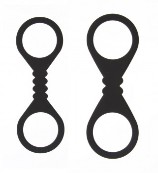 Комплект из наручников и оков из силикона Silicone Wrist and Ankle Cuffs