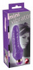 Фиолетовый вибратор Minivibrator с шипиками - 16 см.