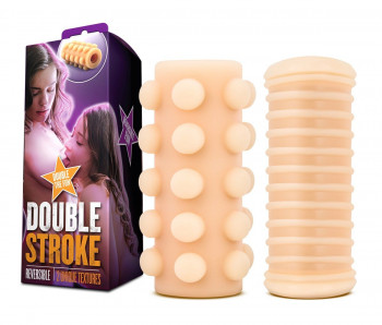 Двусторонний мастурбатор с шишечками и рёбрами X5 Men Double stroke