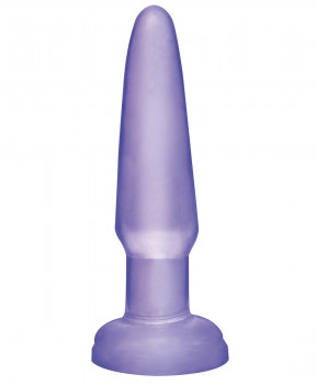 Фиолетовая анальная пробка Beginners Butt Plug - 10,9 см.
