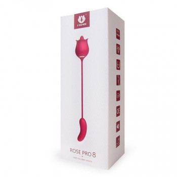 Розовый вибромассажер Rose Pro 8
