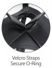 Кофейный страпон на виниловых трусиках Strap-on Harness Cock - 17,8 см.