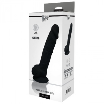 Черный фаллоимитатор на присоске Dildo 9.5Inch - 21 см.