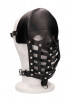 Черная маска-шлем Leather Male Mask