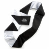 Черно-серая повязка на глаза Satin Deluxe Blindfold