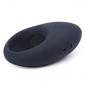 Тёмно-синее эрекционное кольцо Release Together Usb Rechargeable Cock Ring