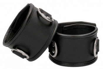 Черные поножи Restraint Ankle Cuff With Padlock