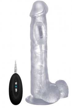Прозрачный вибратор-реалистик Vibrating Realistic Cock 10