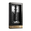 Чёрная анальная цепочка с вибрацией Petite Sensations Pearls Black - 16,9 см.