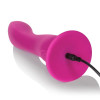 Розовый вибратор-насадка на присоске Rechargeable Love Rider Wireless Curve - 16,5 см.