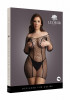 Мини-платье Duo Net Sleeved Mini Dress, черный