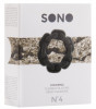 Чёрное эрекционное кольцо Sono №4