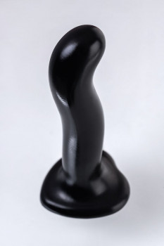 Черный стимулятор для пар P&G-Spot Dildo Size L - 19 см.