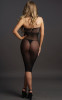 Платье с высоким воротом High Neck Dress, черный