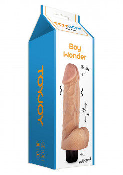Реалистичный вибратор Boy Wonder - 20 см.