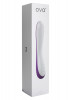 Фиолетово-белый вибратор F3 - 22,5 см.