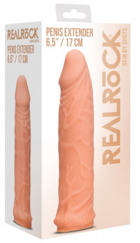 Телесная увеличивающая насадка Penis Extender - 17 см.