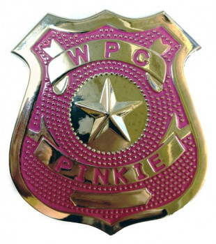 Розовый значок Police Badge