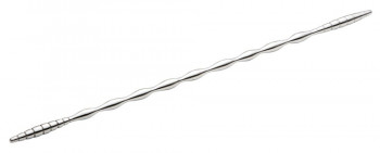 Серебристый уретральный плаг Dip Stick Special - 26,7 см.
