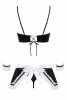Костюм горничной Maid из 5 предметов, черный с белым