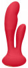 Красный вибратор G-Spot and Clitoral Vibrator Flair - 17,5 см.