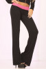 Клубные брючки с кружевным поясом и декоративной шнуровкой сзади Lace Trim Lounge Pants, черный