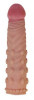 Телесная насадка-фаллос Super-Realistic Penis - 18 см.