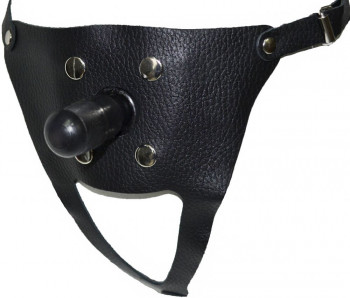 Кожаные трусики harness для мужчин и женщин