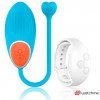 Голубое виброяйцо с белым пультом-часами Wearwatch Egg Wireless Watchme